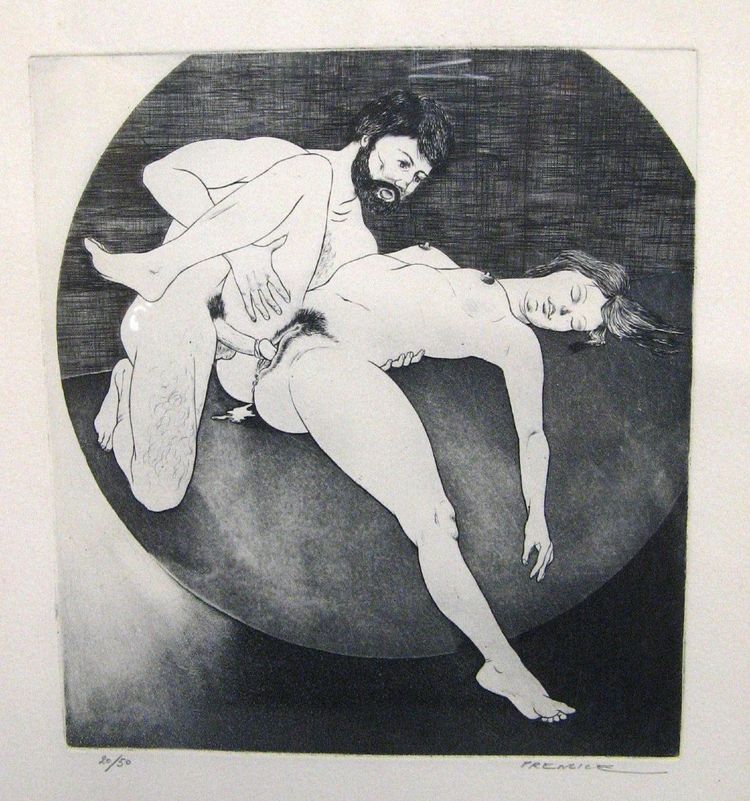 Litho Erotique Signé Prenlice - Pseudonym of André Leprince.