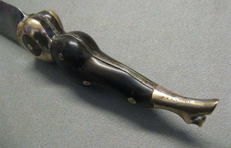 Couteau De Corporation à Corps De Femme XIXe.