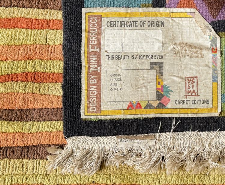 Vintage rug designed by Nini Ferrucci for YSSIMA, 1980s