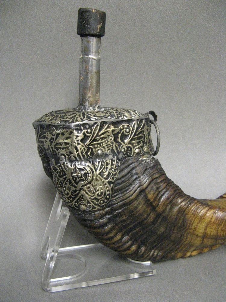 Large Powder Flask. Ottoman Empire.