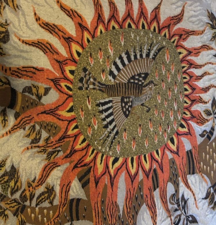 RAY & FOUR in Aubusson. Larger format (2.40m) "Jour & Nuit" wool tapestry