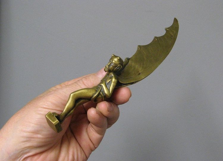Bronze Seal, Wax Seal, Paper Cup. 19th C. Lucifer Satan.