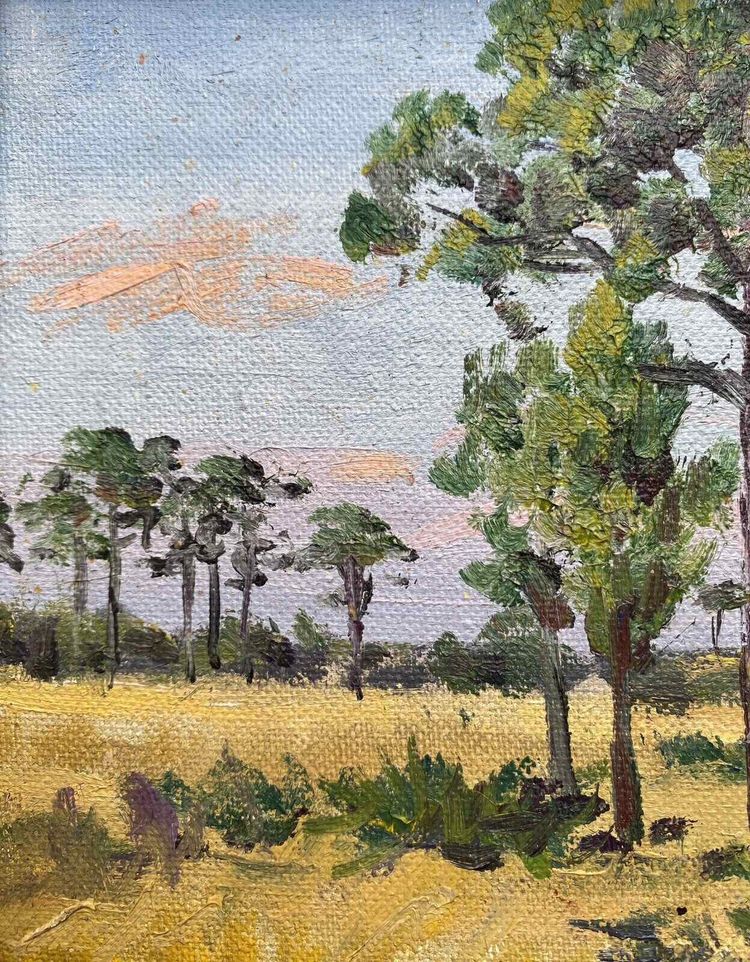 Gemälde Matthew Kalmenoff (1905-1986) Afrikanische Landschaft Orientalistisch