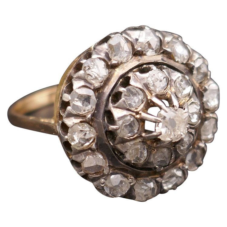 Anello con diamante, XIX secolo.