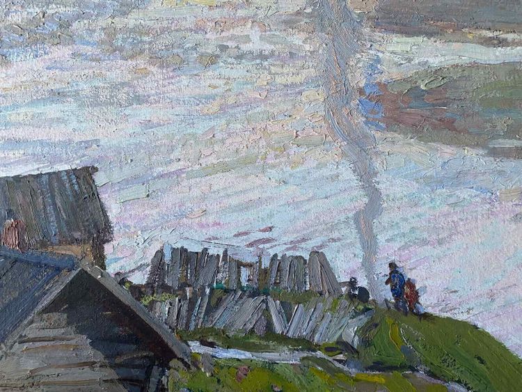 Gemälde HSP Pavel Dmitrievich SISSOIEV (1929-2001) Noguinsk Soura