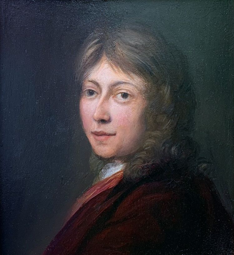 Portrait of a young man 18th century follower of Michiel van Mussloer (1645/1705)
