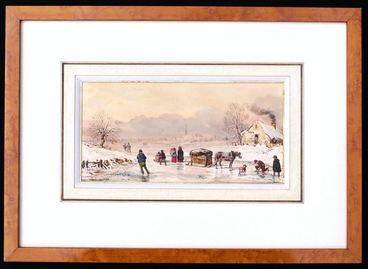 Théodore Jung, Skating Scene In Alsace