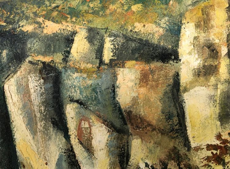 Öl auf Leinwand "Die Drôme