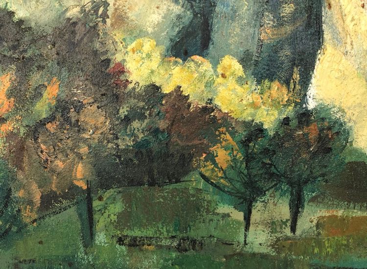 Öl auf Leinwand "Die Drôme
