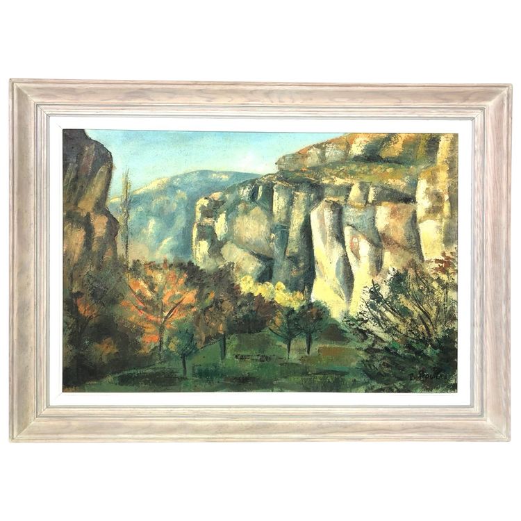 Öl auf Leinwand "Die Drôme