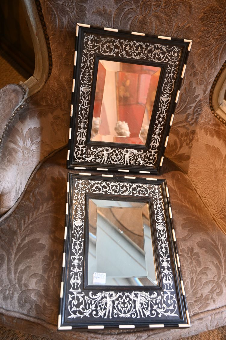 Pair of Renaissance-style mirrors Italy