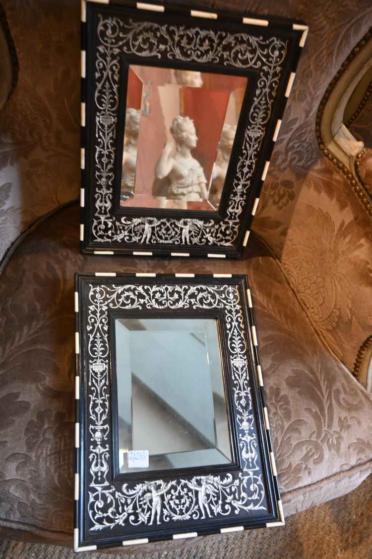 Pair of Renaissance-style mirrors Italy