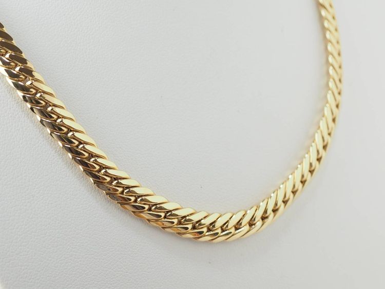 Collier maille anglaise en or jaune