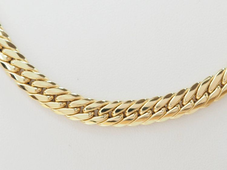 Collier maille anglaise en or jaune