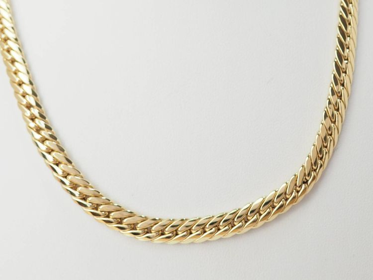 Collier maille anglaise en or jaune