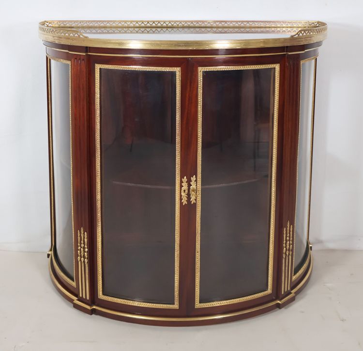 Half-moon display case attributed to Paul Sormani, late 19th century