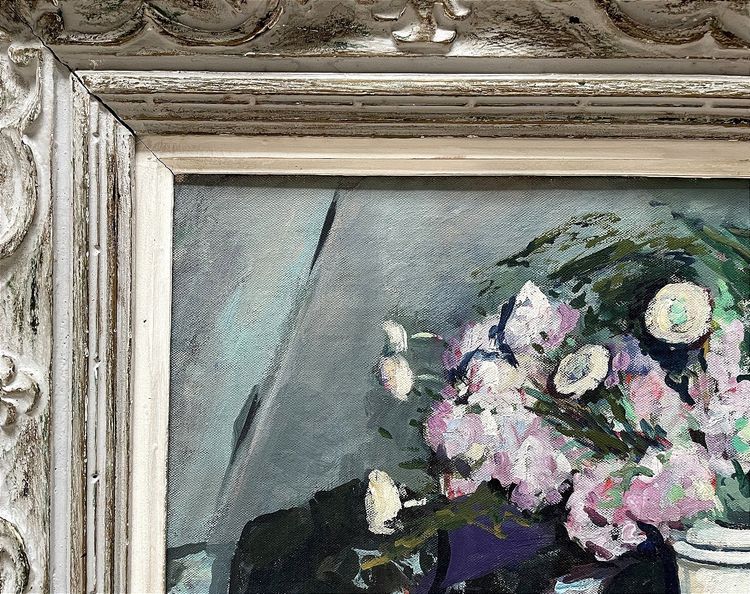 Arthur FAGES (1902-1984), Oil on Canvas, 1970s, "Bouquet de fleurs".