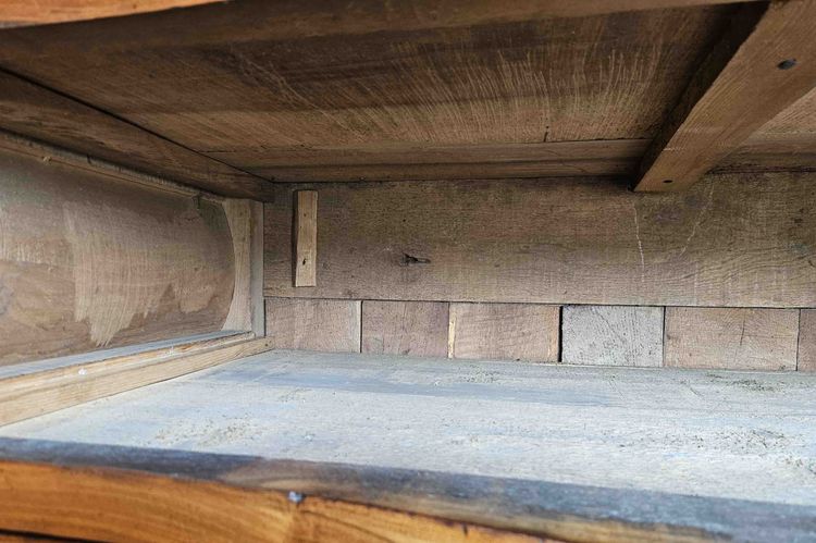 Importante Commode Tombeau XVIIIème En Noyer