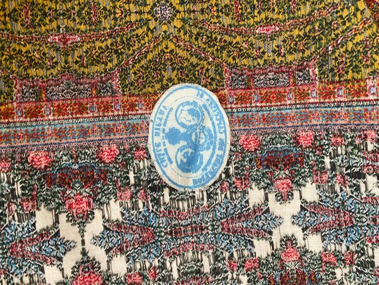 Raro Scialle in Kashmir francese XIX Maison Biétry, Fornitore delle Loro Maestà Imperiali