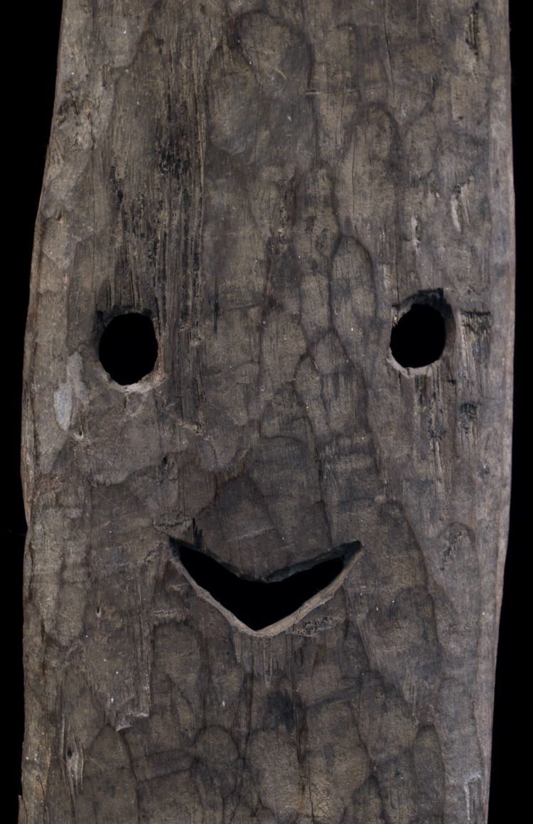 Figure Minja, sculpture, tribal art, Papua New Guinea, Oceanian art, Oceania, 146 x 21 cm