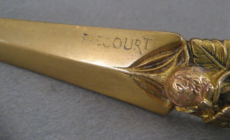 Gilded Bronze Art Nouveau Snail Paper Cup Signed Frécourt.