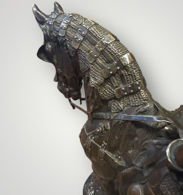 Emmanuel Frèmiet Paris (1824-1910) Bronze « le Duc D’orleans à Cheval » 