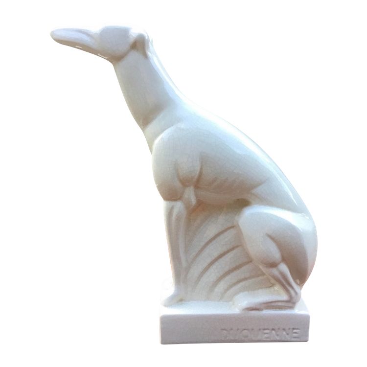 Crackled Art-Deco Greyhound