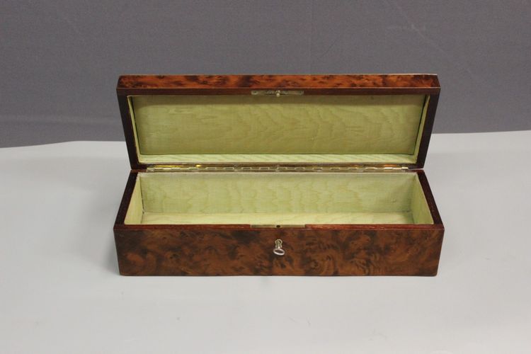 Napoleon III marquetry jewelry box, late 19th century