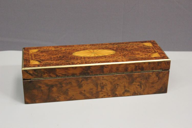 Napoleon III marquetry jewelry box, late 19th century