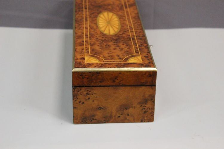Napoleon III marquetry jewelry box, late 19th century