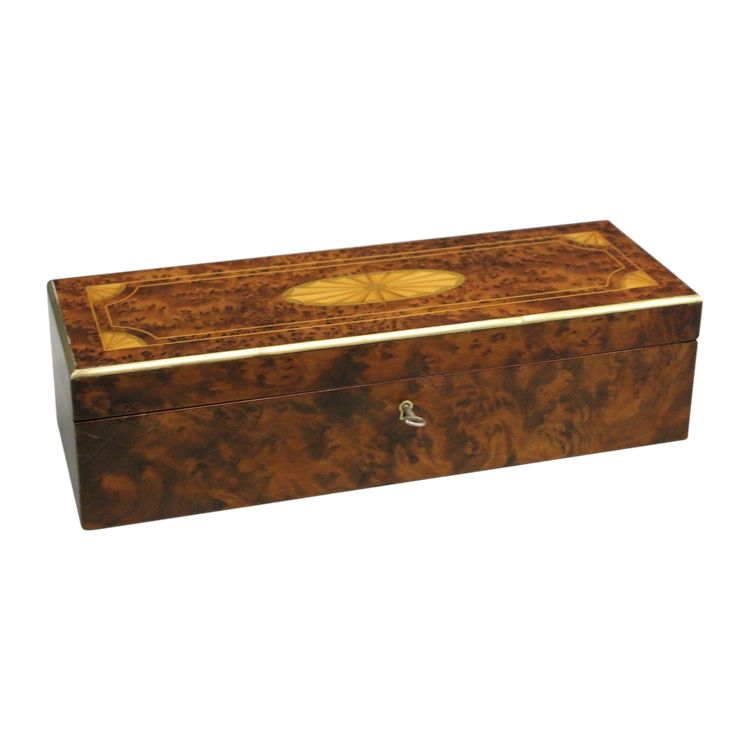 Napoleon III marquetry jewelry box, late 19th century