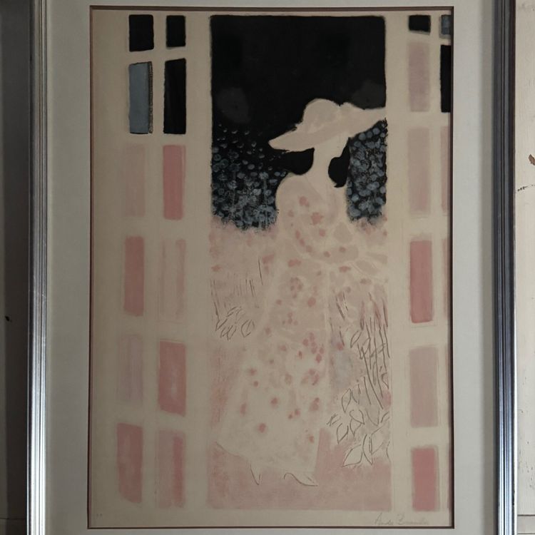 Lithographie épreuve d'artiste par André Brasilier Jardins Secrets XXe