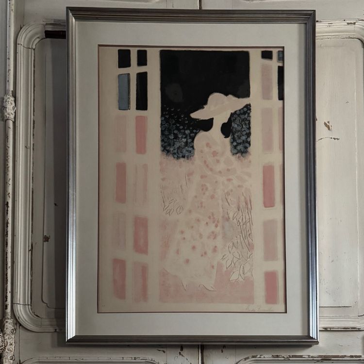 Lithographie épreuve d'artiste par André Brasilier Jardins Secrets XXe