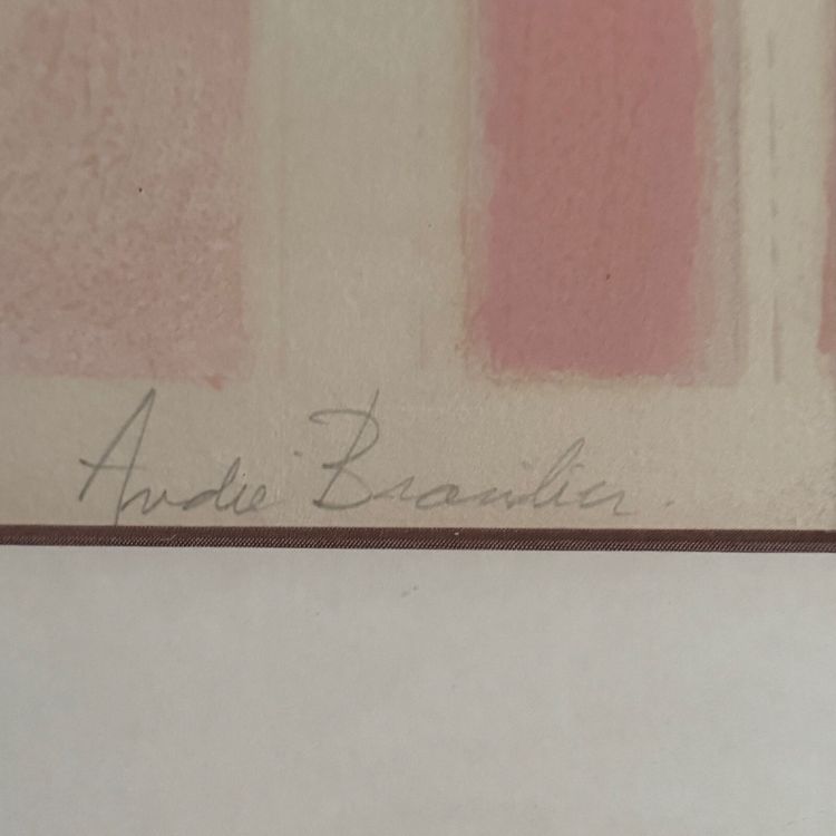 Lithographie épreuve d'artiste par André Brasilier Jardins Secrets XXe