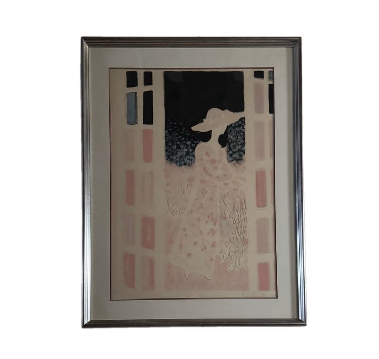 Lithographie épreuve d'artiste par André Brasilier Jardins Secrets XXe