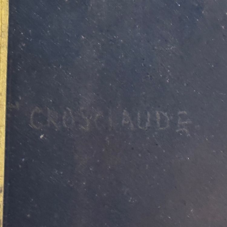 Porträt eines jungen Mädchens, Pastell auf Leinwand, Mitte des 19. Jahrhunderts, von Claude Gros