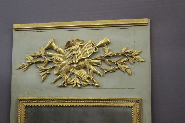 Louis XVI gilded wood trumeau XIX