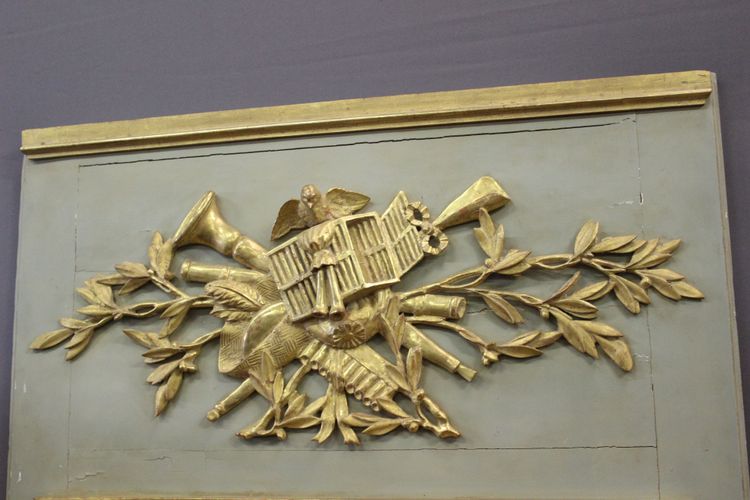 Louis XVI gilded wood trumeau XIX