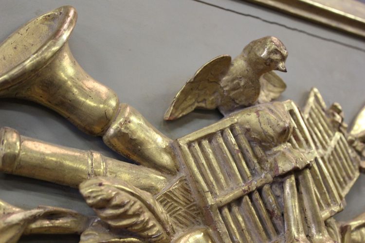 Louis XVI gilded wood trumeau XIX