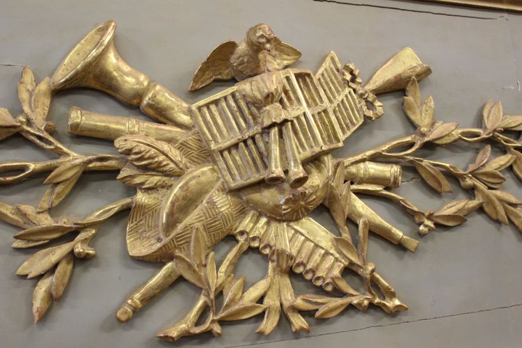 Louis XVI gilded wood trumeau XIX