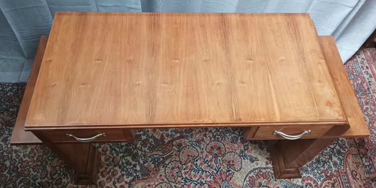 Art Deco console in burr walnut