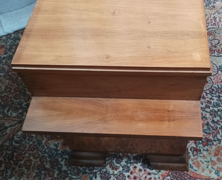 Art Deco console in burr walnut