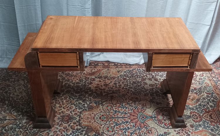 Art Deco console in burr walnut