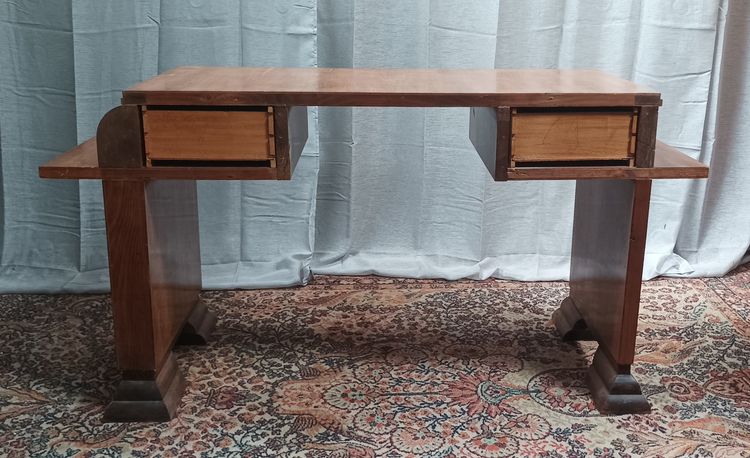Art Deco console in burr walnut