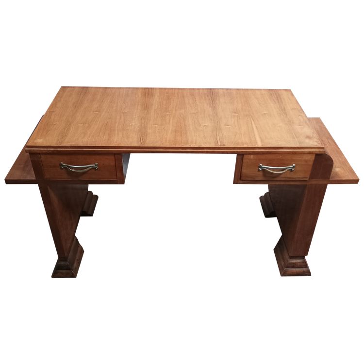 Art Deco console in burr walnut