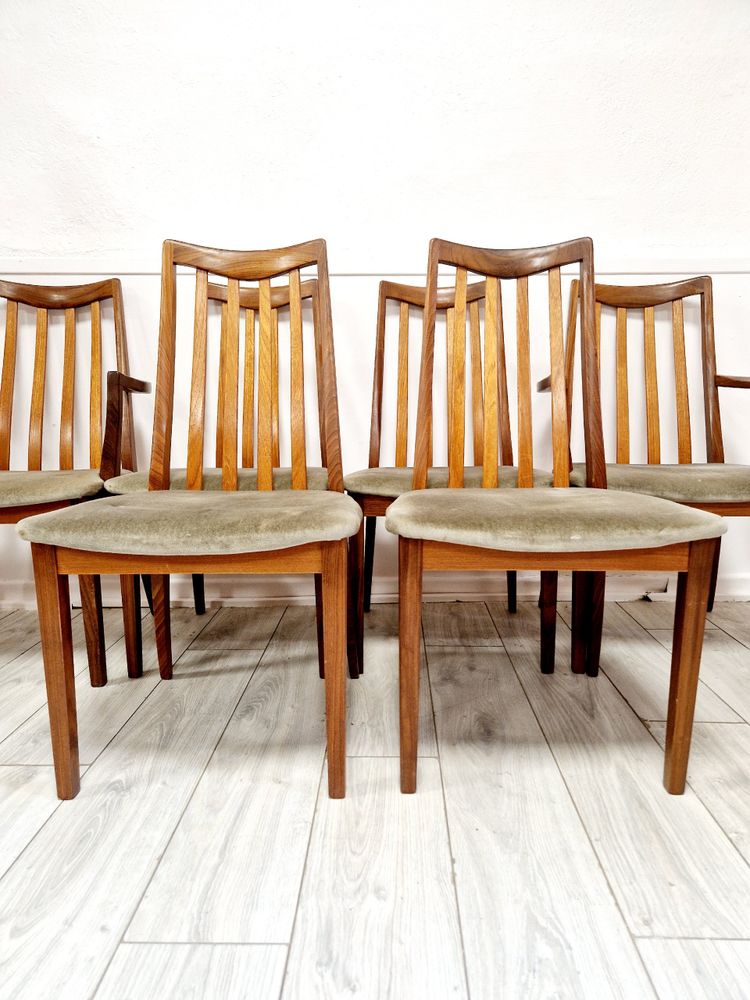 6 chaises de salle à manger vintage G-Plan