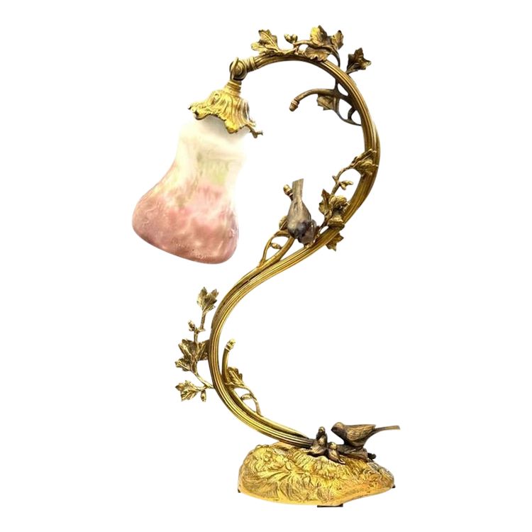 Muller Frères Lunéville Lampe à Poser Art Nouveau