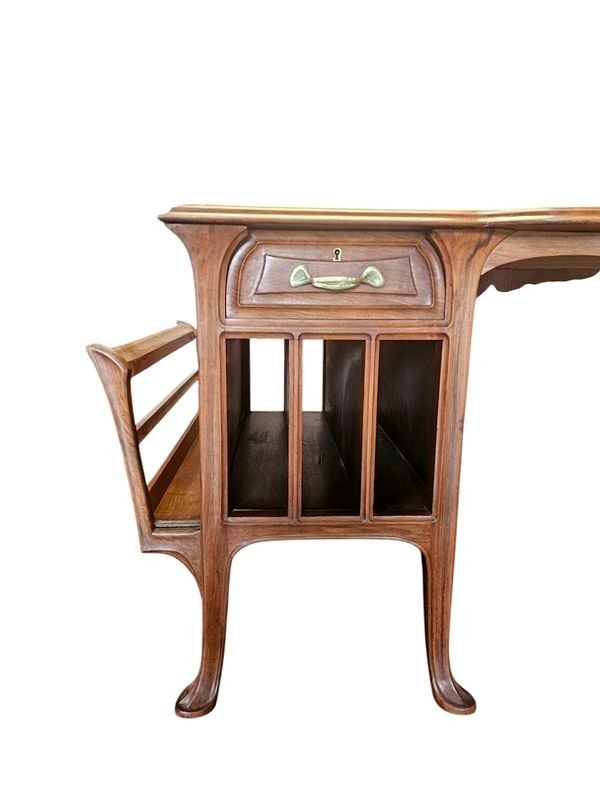 Abel Landry Großer Jugendstil-Schreibtisch Double Face