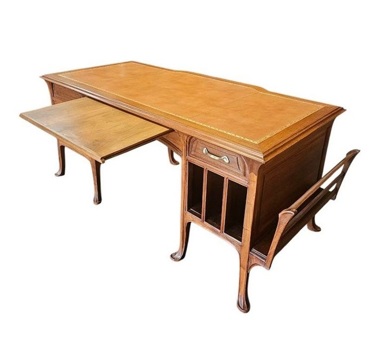 Abel Landry Großer Jugendstil-Schreibtisch Double Face