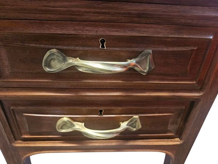 Abel Landry Großer Jugendstil-Schreibtisch Double Face